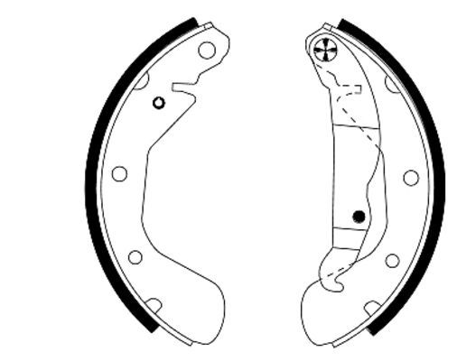 HELLA PAGID Piduriklotside komplekt 8DB 355 001-301